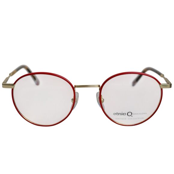 Etnia Barcelona Vintage RDGD Round Eyeglasses | Red Gold | 48-20-145 | Women’s - Picture 1 of 11